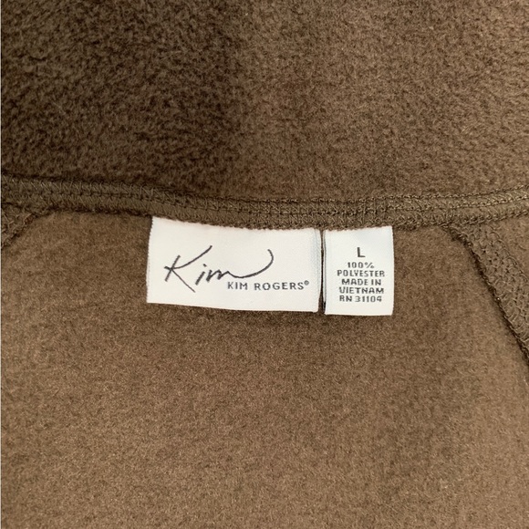 Kim Rogers Vests Lot of Two ~ Chocolate Brown & Heathered Grey ~ Size Large - Picture 7 of 9